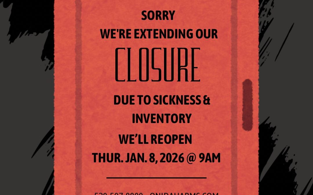 SORRY WE’RE EXTENDING OUR CLOSURE